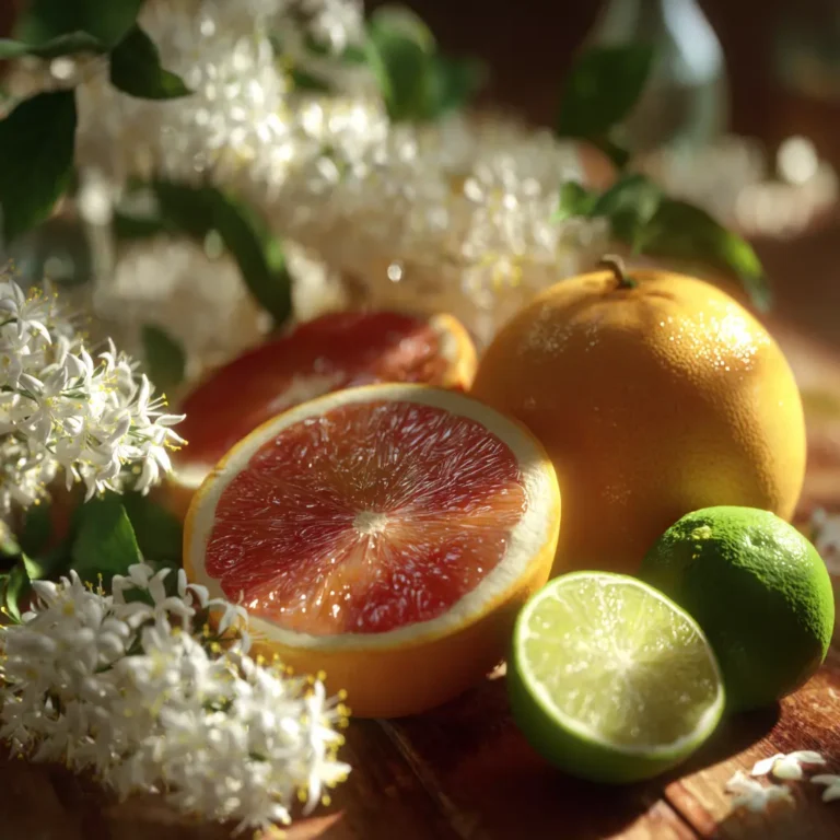 citrus and floral perfume notes