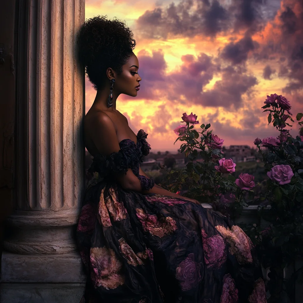 sophisticated african woman | luxury perfume story