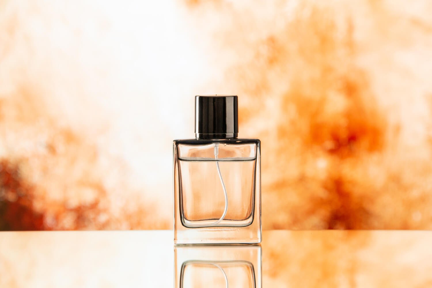 affordable perfume bottle in a faint background