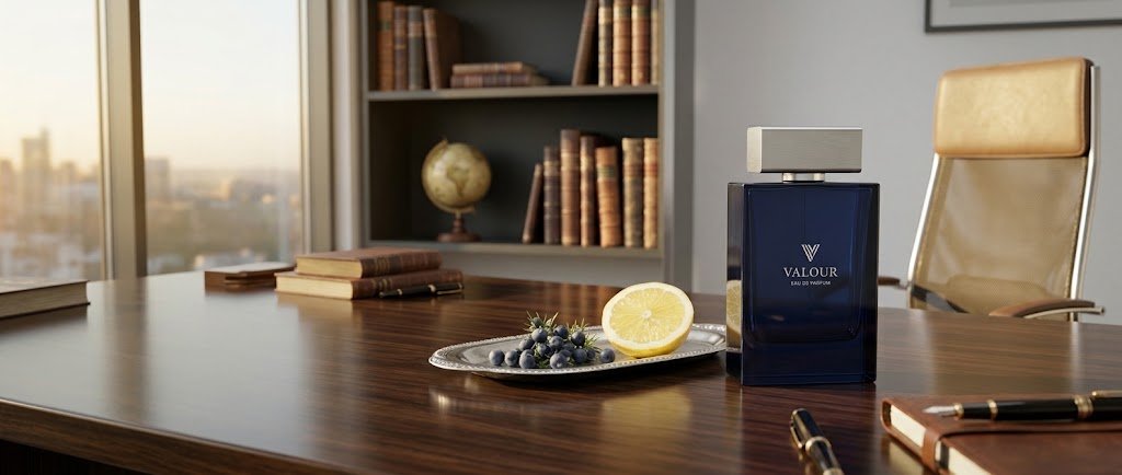 valour perfume 100ml showcased