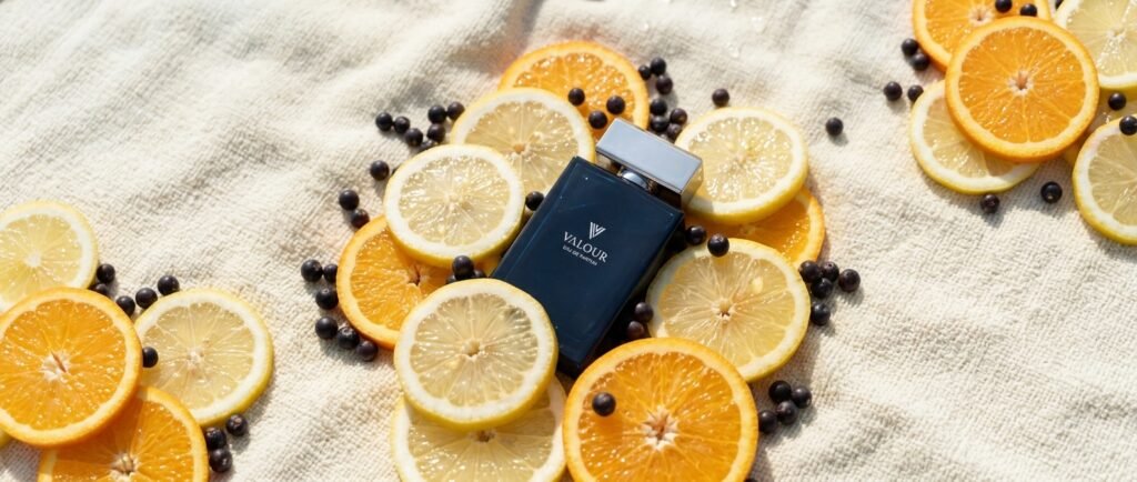 valour perfume contains organge note